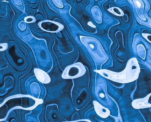 Blue Water Ripple Stainless Steel