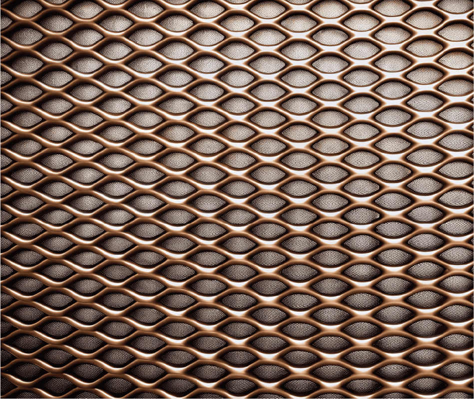 Bronze Expanded Stainless Steel Mesh
